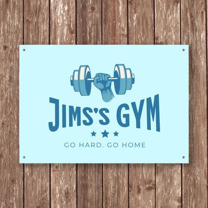 Custom Gym Sign, Gym Room Sign, Husbands Gym, Groom Gift, Personal Trainer, Personalized Gym Gift, Gym Decor, Weight Room Gift, Weight Lift