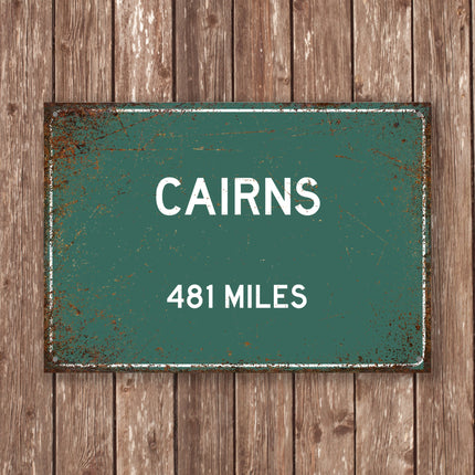 PERSONALIZED CAIRNS Sign, Cairns City Distance Sign, City of Cairns Gift, Cairns Gifts, Cairns Souvenir, Cairns Signs
