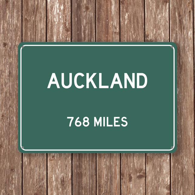 PERSONALIZED AUCKLAND Sign, Auckland City Distance Sign, City of Auckland Gift, Auckland Gifts, Auckland Souvenir, Auckland Signs