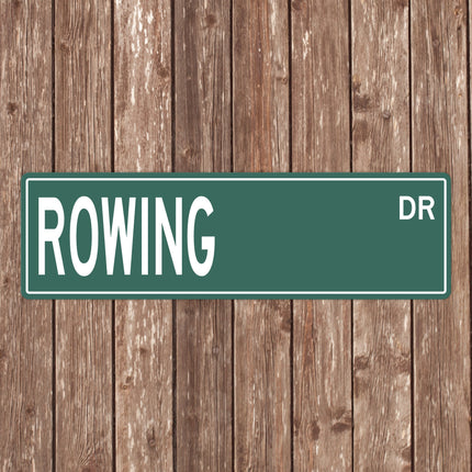 Custom Rowing Street Sign - Perfect Gift for Rowing Fans & Rowers - Rowing Signs, Rowing Gifts