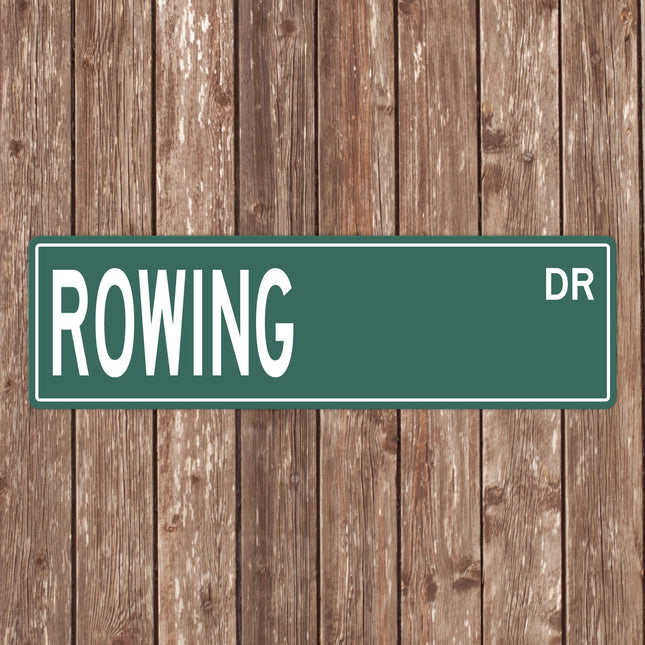 Custom Rowing Street Sign - Perfect Gift for Rowing Fans & Rowers - Rowing Signs, Rowing Gifts