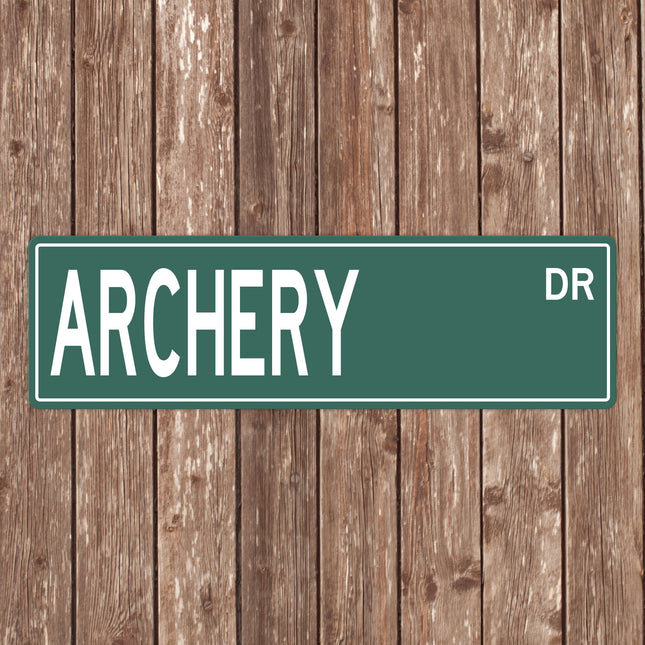 Custom Archery Street Sign - Perfect Gift for Archery Fans & Archers - Archery Signs, Archery Gifts