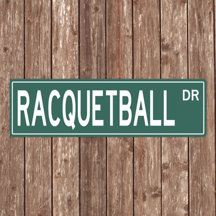 Custom Racquetball Street Sign - Perfect Gift for Racquetball Fans & Players - Racquetball Signs, Racquetball Gifts