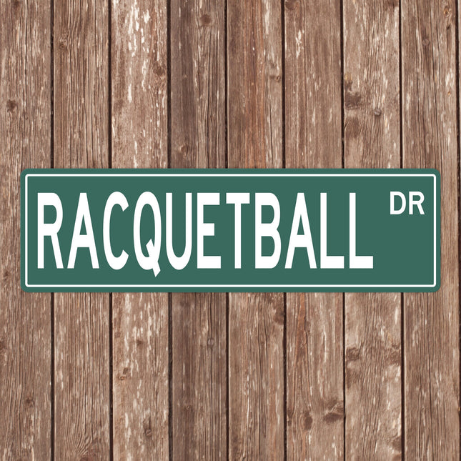 Custom Racquetball Street Sign - Perfect Gift for Racquetball Fans & Players - Racquetball Signs, Racquetball Gifts