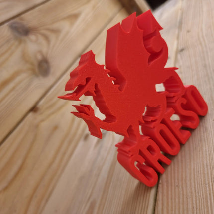 Wales Croeso Personalised Name Display Stand 