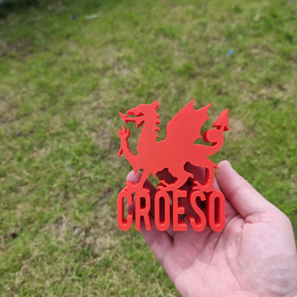 Wales Croeso Personalised Name Display Stand 