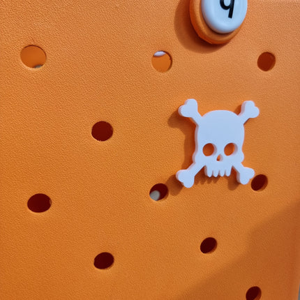 Bogg Bag - Skull and Bones Charm for Bogg Bag - Bogg Bag Accessories - Personalized Bogg Bag Charm - Cute & Emo Bogg Bag Decoration