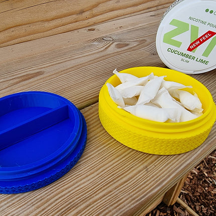 Pillow Puck - Zyn Pouch Container - Nicotine Holder - Screw Container for Nicotine