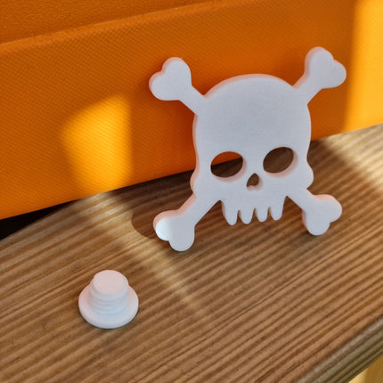 Bogg Bag - Skull and Bones Charm for Bogg Bag - Bogg Bag Accessories - Personalized Bogg Bag Charm - Cute & Emo Bogg Bag Decoration