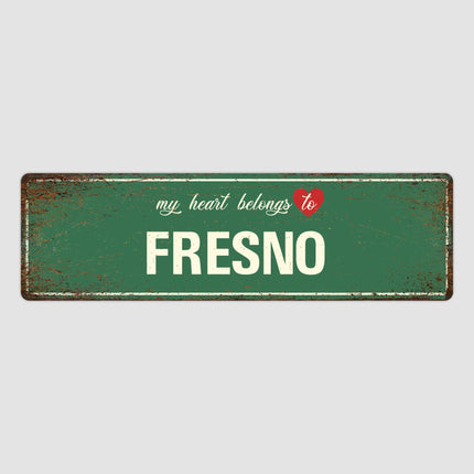 Heart Belongs to Fresno Sign, Fresno City Sign, City of Fresno Gift, Fresno Gifts, Fresno Souvenir, Fresno Sign