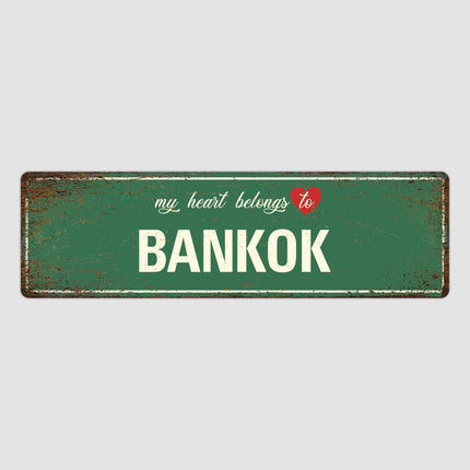 Heart Belongs to Bangkok Sign, Bangkok City Sign, City of Bangkok Gift, Bangkok Gifts, Bangkok Souvenir, Bangkok Sign