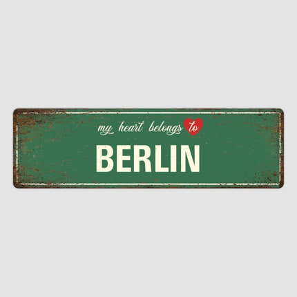 Heart Belongs to Berlin Sign, Berlin City Sign, City of Berlin Gift, Berlin Gifts, Berlin Souvenir, Berlin Sign