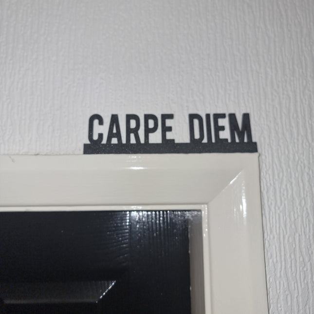 CARPE DIEM Door topper, shelf decor, wall decor, quirky home interior decor, quirky gift, door decoration 
