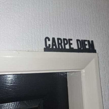 CARPE DIEM Door topper, shelf decor, wall decor, quirky home interior decor, quirky gift, door decoration 