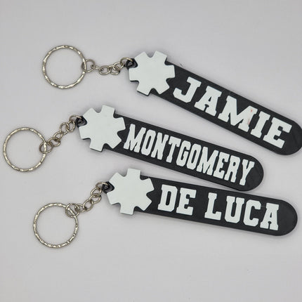 Personalised EMT Keychain Bag Tag 