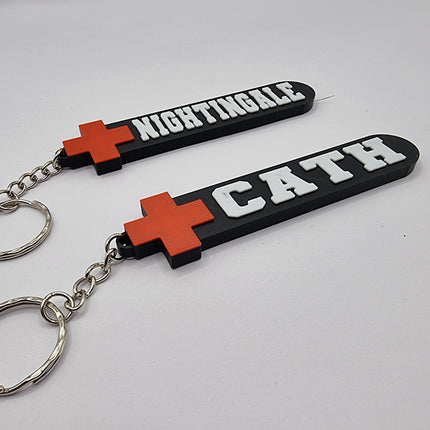 Personalised Red Cross Themed Keychain 
