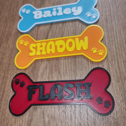 Custom 3D Printed Dog Bone Sign 