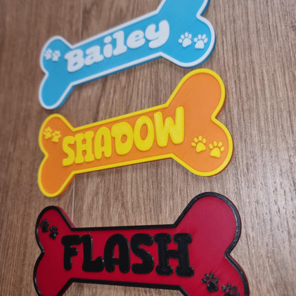 Custom 3D Printed Dog Bone Sign 