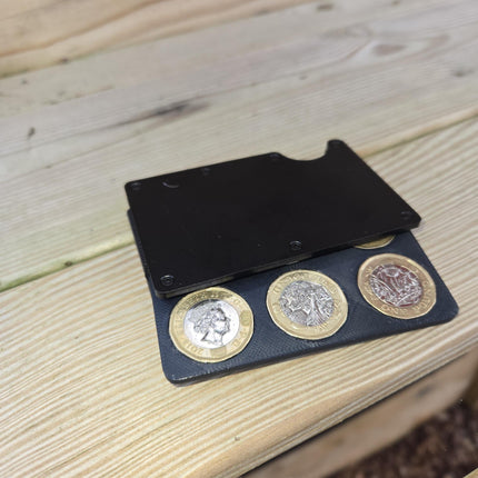 Pound Coin Holder for Slim Wallets – Minimalist EDC Wallet Accessory, Securely Holds Pound Coins, Perfect Gift for Any Occasion