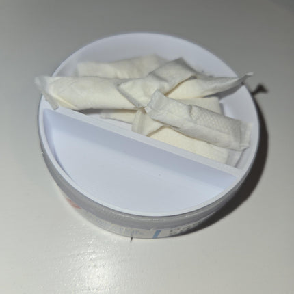 Zyn Container Insert & Compartment for Discarded Zyn, 3D Printed PLA Zyn Organizer for Nicotine Pouches, Compact Accessories