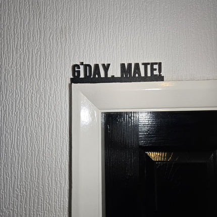 G'Day Mate Door Topper, Australian-Themed Wall Decor, Quirky Home Accent, Fun Entryway Sign, Unique Gift for Aussie Lovers