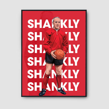 Bill Shankly Liverpool FC Poster – Retro Reds Manager Wall Art, Iconic Print for Anfield Fans,Shankly Tribute Gift for LFC Supporters