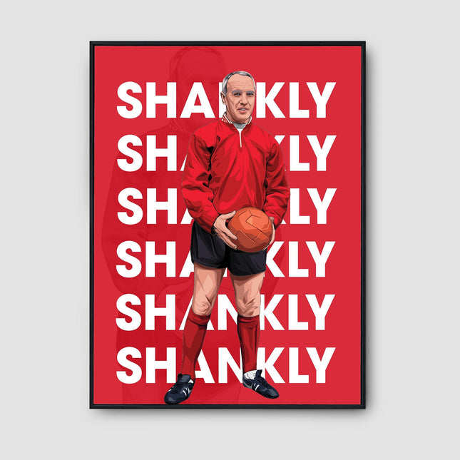 Bill Shankly Liverpool FC Poster – Retro Reds Manager Wall Art, Iconic Print for Anfield Fans,Shankly Tribute Gift for LFC Supporters