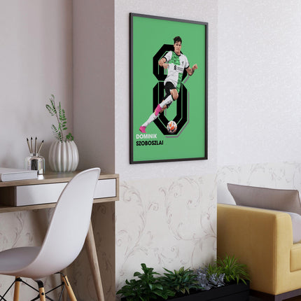 Dominik Szoboszlai Liverpool FC Poster – Midfield Maestro Wall Art, Reds Number 8 Print, LFC Gift for Fans, Szoboszlai Anfield Decor
