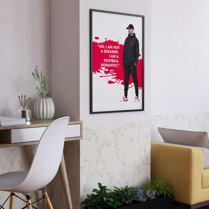 Jürgen Klopp Liverpool FC Poster – Football Romantic Quote Wall Art, Reds Manager Print, Inspirational Soccer Decor, Gift for LFC Fans
