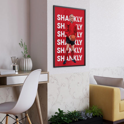 Bill Shankly Liverpool FC Poster – Retro Reds Manager Wall Art, Iconic Print for Anfield Fans,Shankly Tribute Gift for LFC Supporters