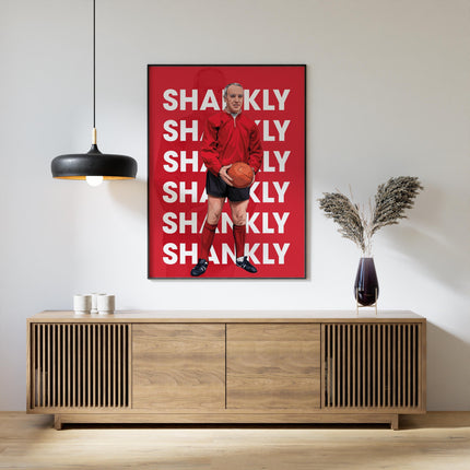 Bill Shankly Liverpool FC Poster – Retro Reds Manager Wall Art, Iconic Print for Anfield Fans,Shankly Tribute Gift for LFC Supporters