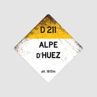 Alpe D'Huez D211 Route Sign - Square - Sign | Personalised Gift