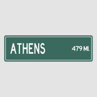 Athens Distance Street Sign - Sign | Personalised Gift
