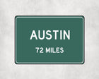 Austin Distance Sign - Sign | Personalised Gift