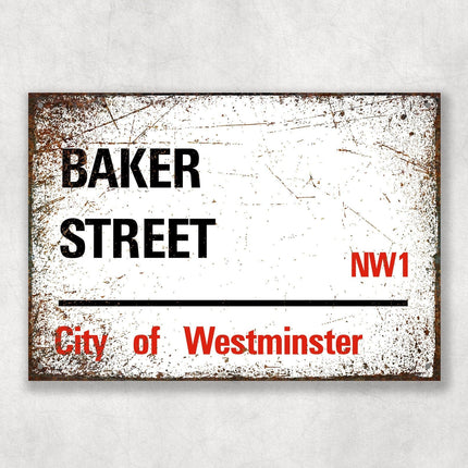 Baker Street Sign - Close Up Detail View