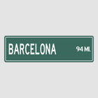 Barcelona Distance Street Sign - Sign | Personalised Gift