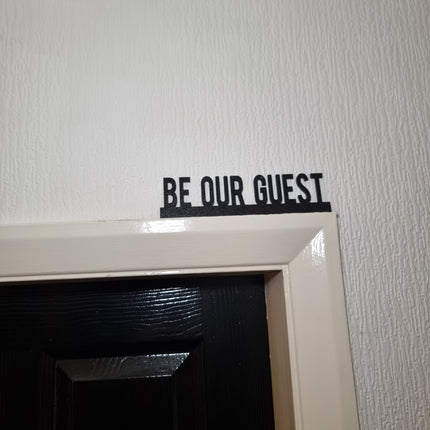 Be Our Guest Door Topper - Door Topper | Personalised Gift
