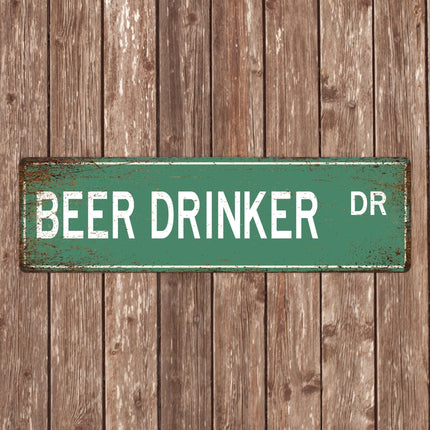 Beer Drinker Street Sign - Sign | Personalised Gift