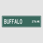 Buffalo  Distance Street Sign - Sign | Personalised Gift