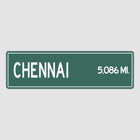 Chennai Distance Street Sign - Sign | Personalised Gift