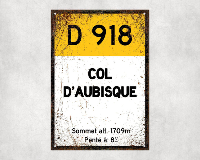 Col D'Aubisque D918 Route Sign - Sign | Personalised Gift