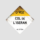 Col De L'Iseran D902 Route Sign - Square - Sign | Personalised Gift