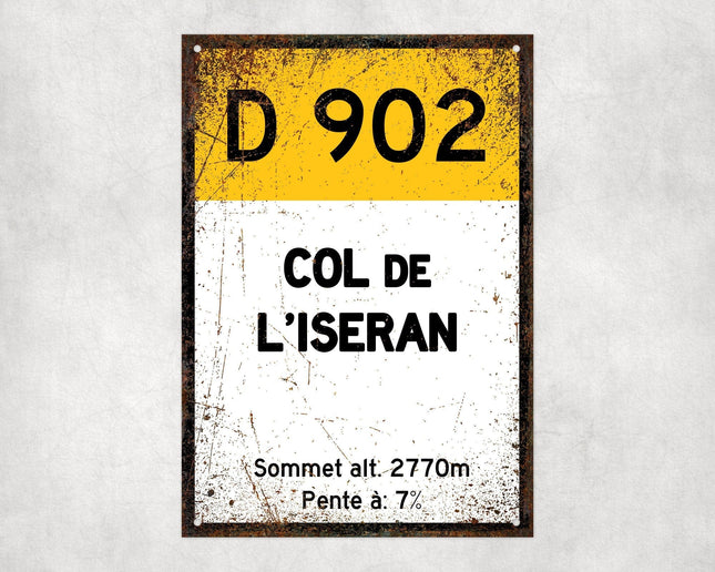 Col De L'Iseran D902 Route Sign - Sign | Personalised Gift