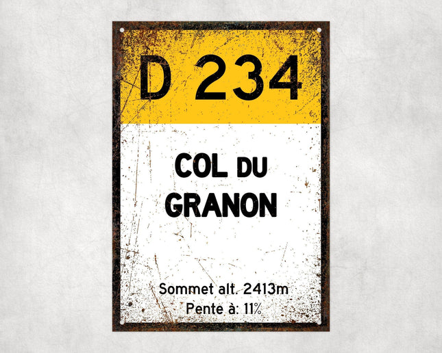 Col Du Granon D234 Route Sign - Sign | Personalised Gift
