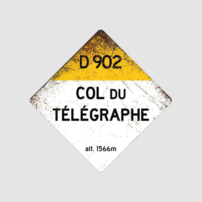 Col Du Telegraphe D902 Route Sign - Square - Sign | Personalised Gift