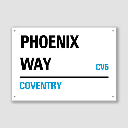 Coventry Phoenix Way Street Sign - Sign | Personalised Gift