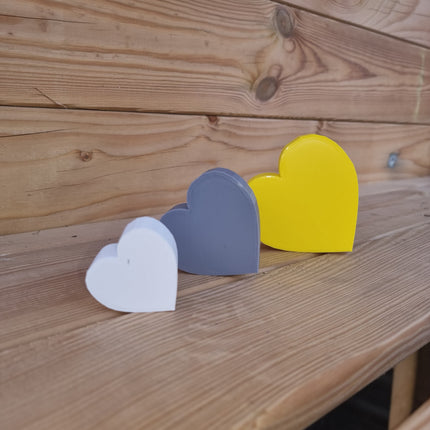 Custom 3D Printed Geometric Heart Ornament - Alternative Angle View