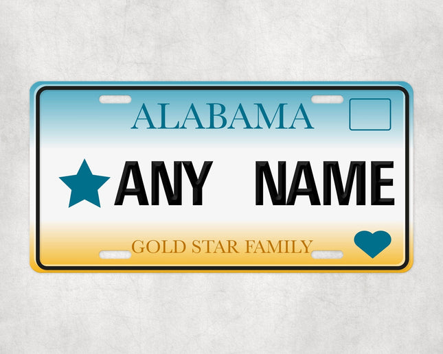 Custom Alabama License Plate Sign - License Plate | Personalised Gift