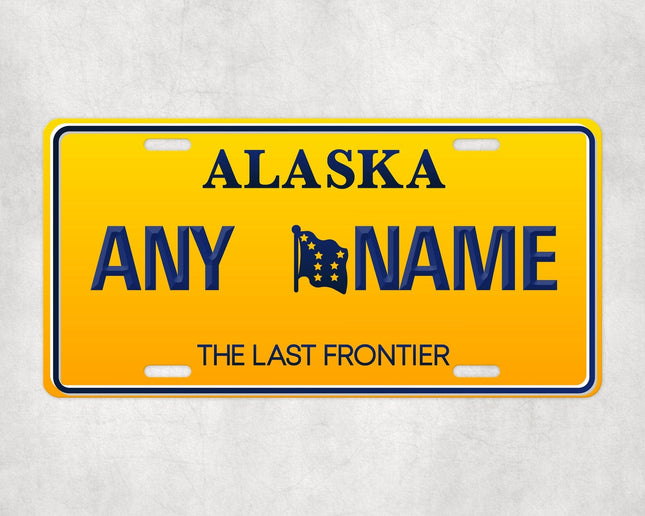 Custom Alaska License Plate Sign - License Plate | Personalised Gift