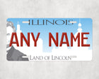 Custom Illinois License Plate Sign - License Plate | Personalised Gift